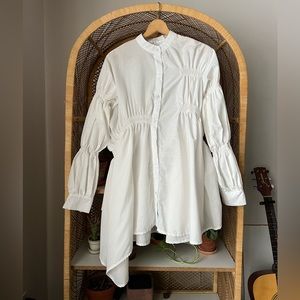 Assymetrical shirt dress